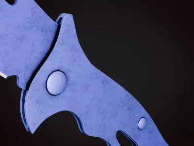 Knife 3 D Low-poly 3D model