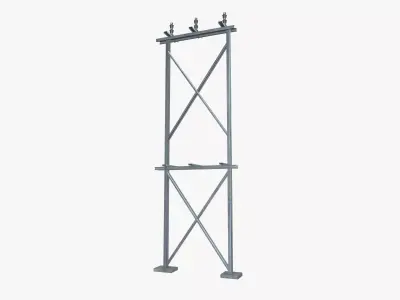 Electric Tower Low-poly 3D model