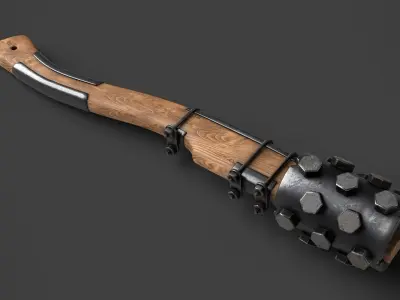 Modifiable Strike Weapon 03 Low-poly 3D model