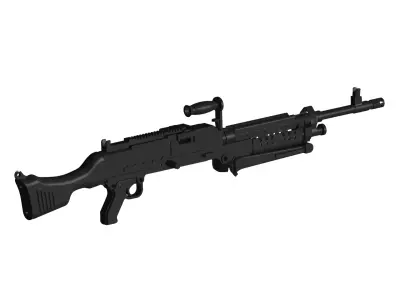 Machine Gun M240 3D model