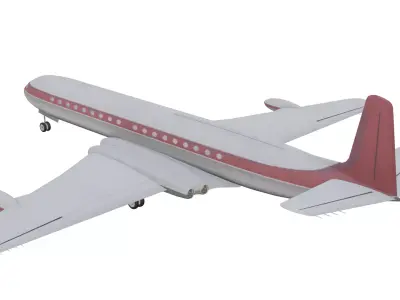 de Havilland DH106 Comet 4 Low-poly 3D model