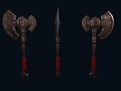 Dwarf axe 3D model