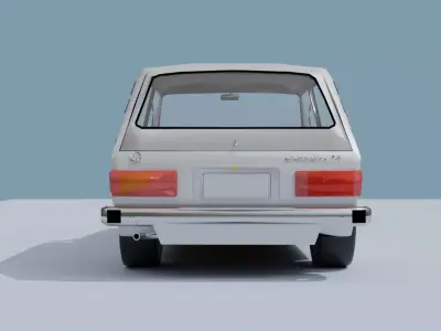 VW Brasilia 3D Model Brazilian Classic Car Blend FBX OBJ 3D model