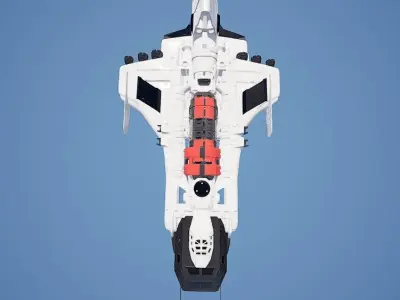 small Cruiser ship 3D model