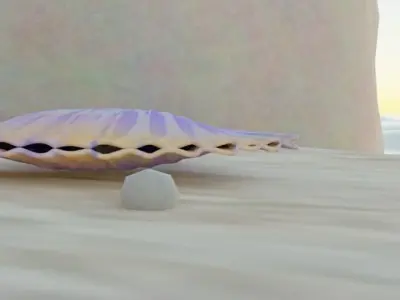 pearl shell Free 3D model