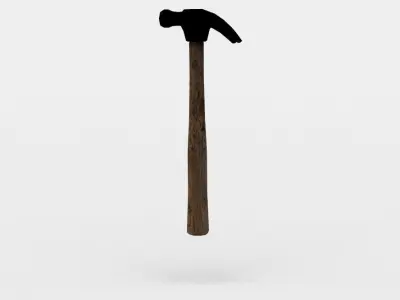 Hammer Low-poly 3D model 28