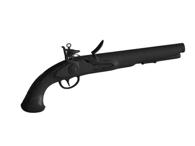 Flintlock Pistol  3D model
