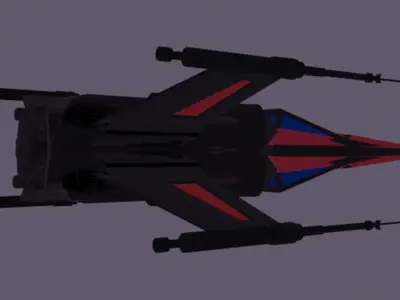 Nave X-wing 3D model