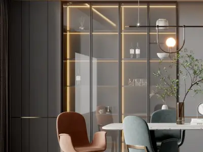 restaurant Home decoration Modern Restaurant 3D model
