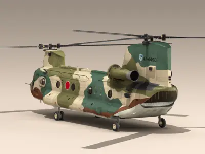 CH-47 JASDF 3D model