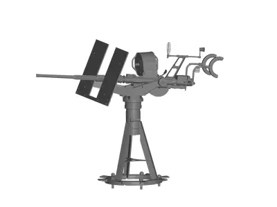 20 mm Machinegun 3D model