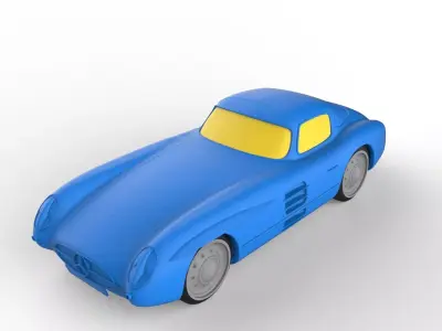 Mercedes-Benz 1958 Classic Car 3D print model