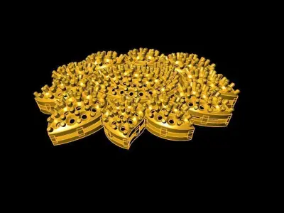 peacock pendant and mango design 3D print model