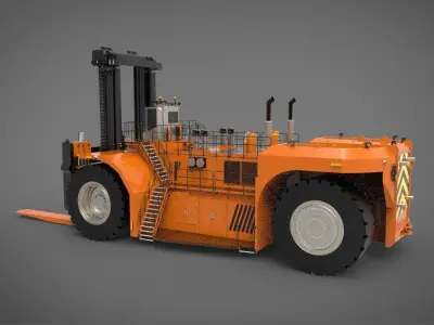 industrial heavy forklift 3D model by wayokama72