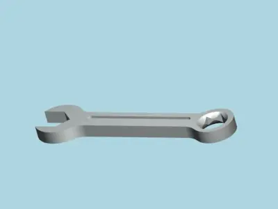 combination spanner Free 3D model