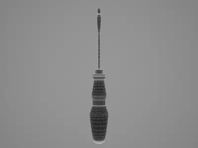 Screwdriver Low-poly 3D model shop