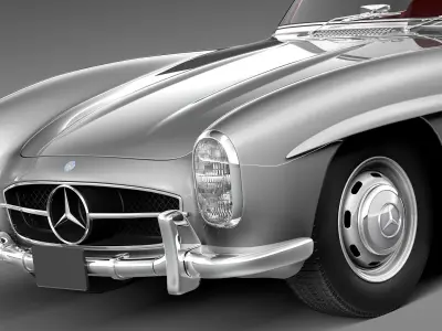 Mercedes-Benz 300SL Roadster 1957 3D model buy