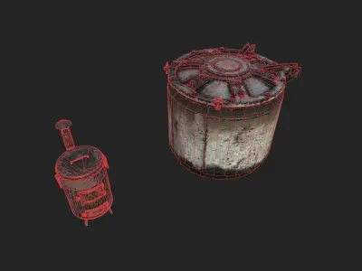 Industrial Props Pack 2 Low-poly 3D model