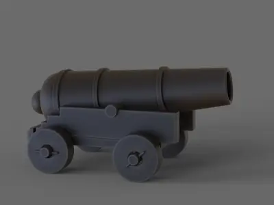 cannon 3D model