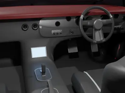Red Car Free 3D model by abdellahe21