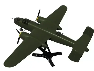 B-25 Mitchell 3D print model