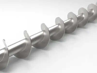 Screw metal 3D model