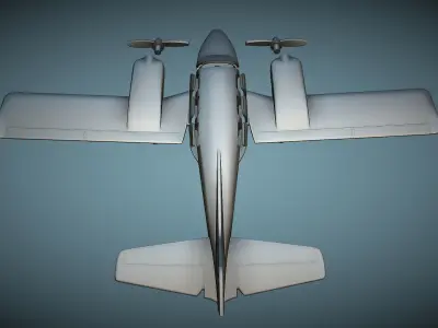 Gulfstream American GA-7 Cougar - 3D Printable Model 3D print model
