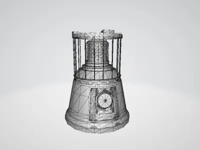 Gas heater Low-poly 3D model