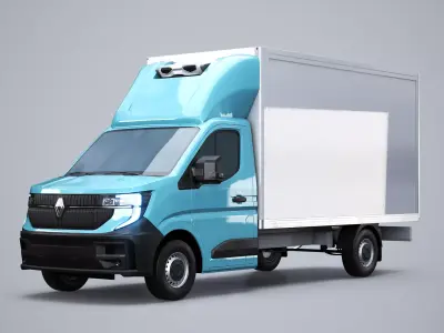 Renault Master 2025 Refrigerated Van - No Interior Low-poly 3D model