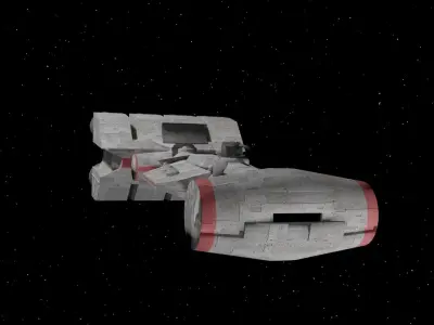 Correlian corvette Free 3D model