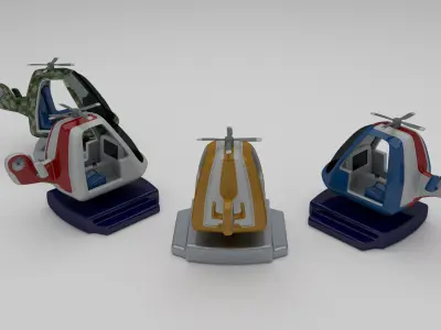 Kiddie Ride Pack 3D print model