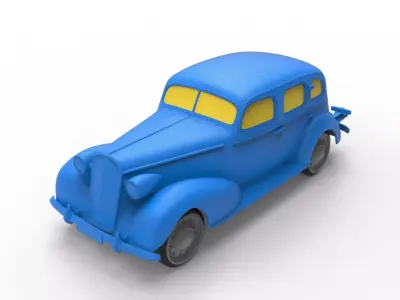 Buick Roadmaster 1936 Classic Car 3D print model