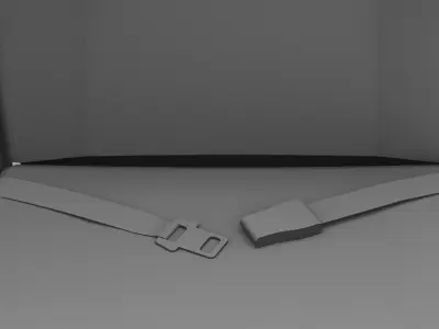 economy seats model Low-poly 3D model