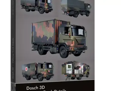 Dosch 3D - Defense Truck Details 3D model