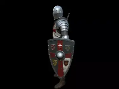 Templar Knights Holy War 3D model