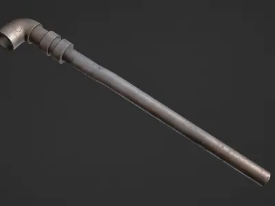 Metal Pipe Low-poly 3D model
