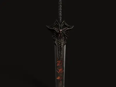 Sword 03 V2 Low-poly 3D model