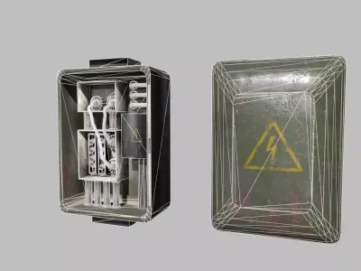 Fuse Box Low-poly 3D model purchase