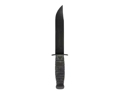 Knife Low-Poly military Free low-poly 3D model