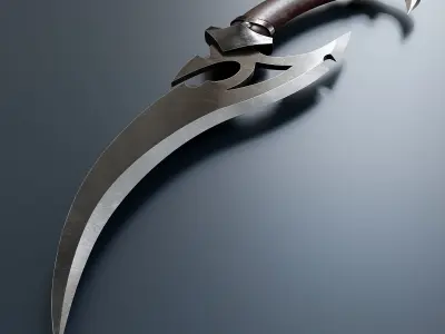 Fantasy dagger set 57 Low-poly 3D model