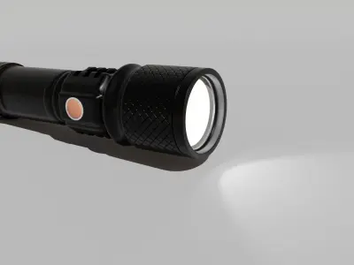 Flashlight Low-poly 3D model purchase