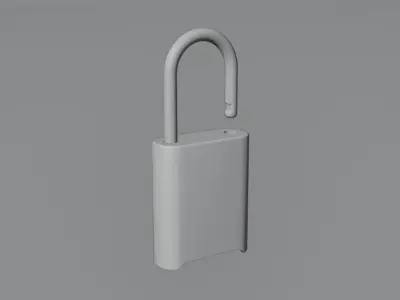 Lock 4K Realistic Low-poly 3D model