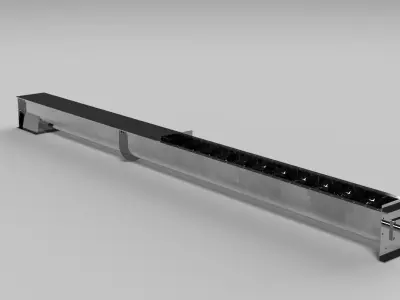 Authentic Screw Low-poly 3D model