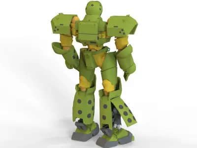 Patlabor Helldiver Low-poly 3D model