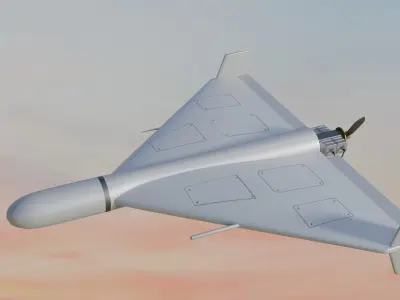 Shahed 136 Low-poly 3D model