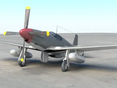 P-51 Mustang 3D model by SE