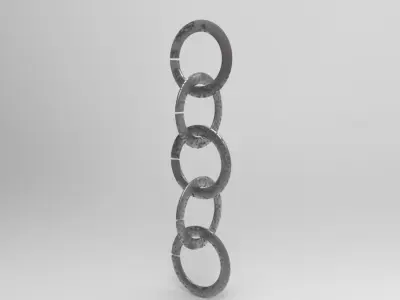 Simple Chain Rings Free 3D model