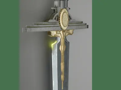 sword of silence Low-poly 3D model