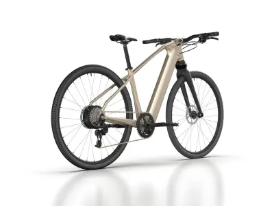 ELECTRIC CITY BIKE ACTUAL DIMENSION 3D model