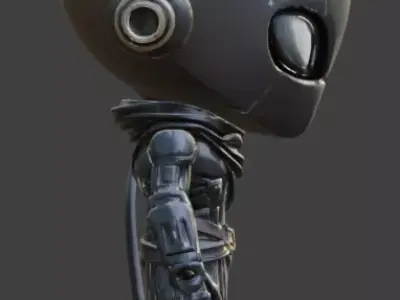Aesthetic Heavy Combat Chibi 3D Model Low-poly 3D model purchase